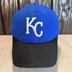 Gorra de béisbol KC Royals New Era 3930 M/L Kansas City negra Bill Uni Fit Flex - Imagen 1 de 13