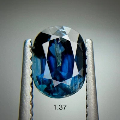 1.37cts Exquisite Natural TEAL SAPPHIRE Gemstone Oval Madagascar GFCO Certified - Image 1 of 2