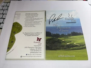 Tarjeta de puntuación firmada por Patrick Reed Hyundai Tournament of Champions 2015 - Imagen 1 de 1