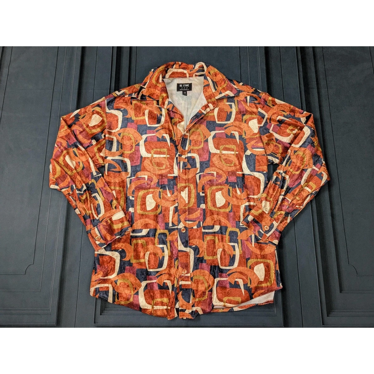 Velour Vintage Casual Shirts for Men for sale | eBay