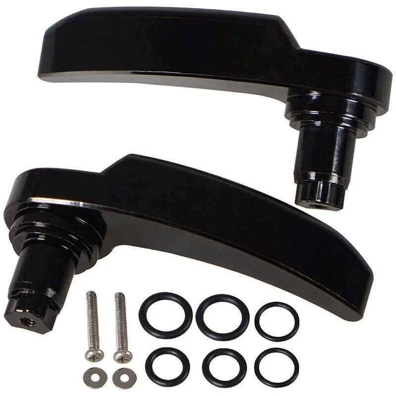 Black Motorcycle Saddle Bag Latch Kit for Harley-Davidson Road King 2014-2021 Foto 1 de 4