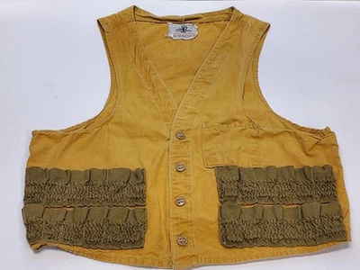 Chaleco de tiro de caza de ovejas negro ropa vintage ropa de trabajo pequeño años 60 Foto 1 de 4