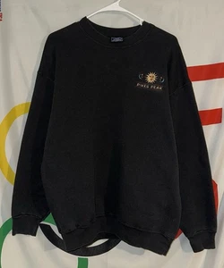 Vintage Pikes Peak Colorado Crewneck Sweatshirt Large Black 90s Embroidered - Bild 1 von 4