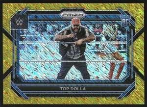 2023 Panini Prizm WWE Prizms FOTL Gold Shimmer #61 Top Dolla /5 - Picture 1 of 2