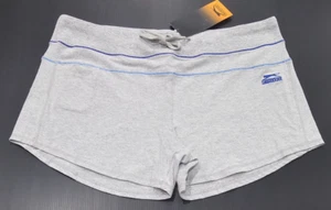Slazenger Ladies Drawstring Logo Shorts size 18 Colour Grey Marle Blue - Picture 1 of 3