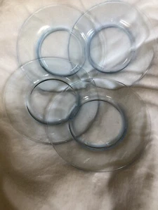 4 Fostoria Lite Azurblau Mittagessen Teller 7,5 Zoll - Bild 1 von 4