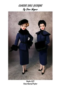 PATRÓN DE COSTURA-Estilo 127 Conjunto de Traje de 10 Piezas Gene Tyler 16" Poppy Parker - Imagen 1 de 9