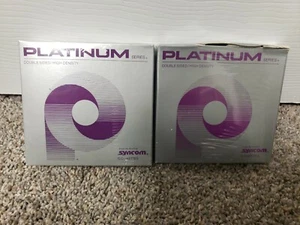 10 Vintage New 3M 3,5 Diskettes Pack Double Sided High Density DS HD platinum - Picture 1 of 2