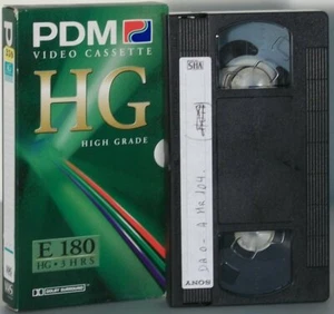 Videocassetta PDM VHS E 180 registrata una sola volta - Imagen 1 de 2