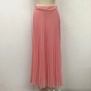 NWD ZARA WOMAN BARBIE PINK PLEATED MIDI SKIRT A-LINE WAIST 28" SIZE M READ* Y849 - Picture 1 of 18