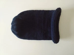 Serenity and Luxe | Sapphire Blue SINGLE Knit Rolled Brim Beanie Rasta Hat | OS - Picture 1 of 2