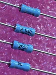 Resistencia de película delgada de alta precisión 25 piezas 2,5 k 1/4w UXB02070F2501BR1 0,1% 10 ppm - Imagen 1 de 5
