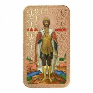 Niue 2016 $2 Orthodox Shrines - St. Alexander Nevsky 1oz Silver Gilded Coin - Picture 1 of 5