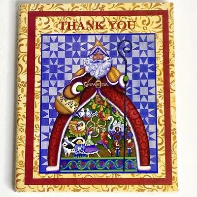 Jim Shore Christmas Santa Thank You Notes With Envelopes 8ct - Image 1 of 3