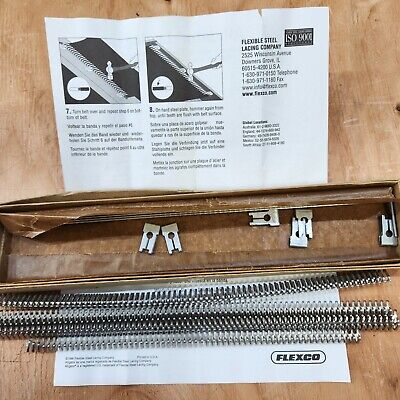 Flexco 1S-12 Unibar Stainless Steel Hooks/Lacing With Pin Material 6-12 ,  New • 20$