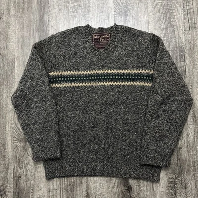 Vintage Abercrombie & Fitch V-Neck Wool Sweater M - Image 1 of 4