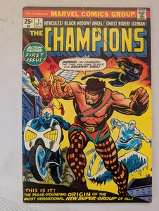 The Champions #1 Bronze Marvel Hercules Angel Black Widow Ice Man Ghost Rider - Picture 1 of 4