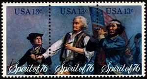 US Stamps Scott # 1629 - # 1631 (#1631a) Mint NH Spirit of 76 Se-Tenant Strip - Picture 1 of 1