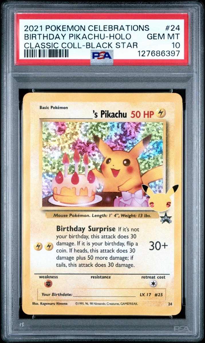 Pikachu Pokémon TCG Professional Sports Authenticator (PSA) Grade