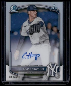 2025 Bowman Chrome 1st Auto Refractor #/499 - CPA-CHA Chase Hampton Yankees - Bild 1 von 2