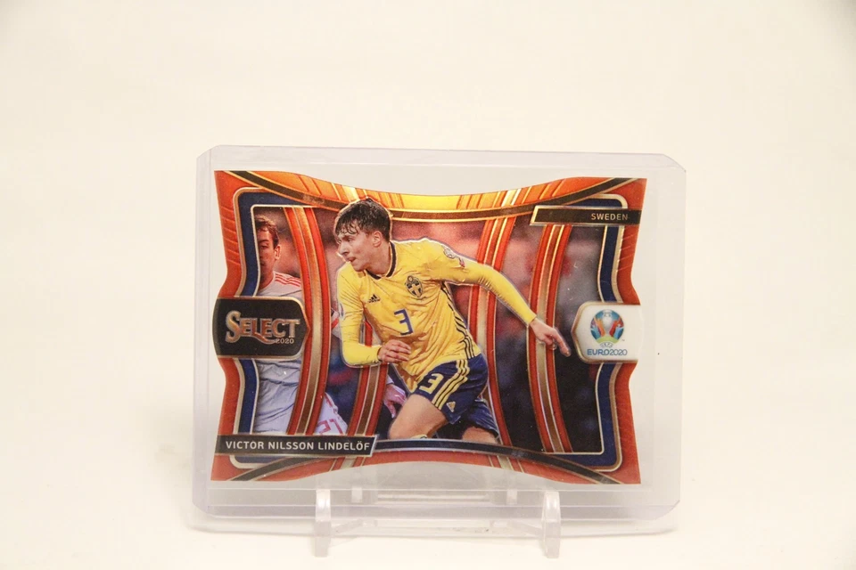 2020 Select UEFA Euro Victor Nilsson Lindelof Mezzanine Red Prizm Die Cut #26/65 - Image 1 of 2