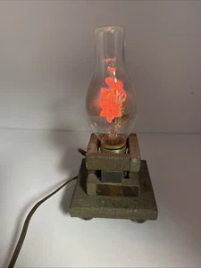 Vintage Aerolux Style Light Bulb Flower Bouquet Daisy Neon Glow Works Stone Base - Picture 1 of 8