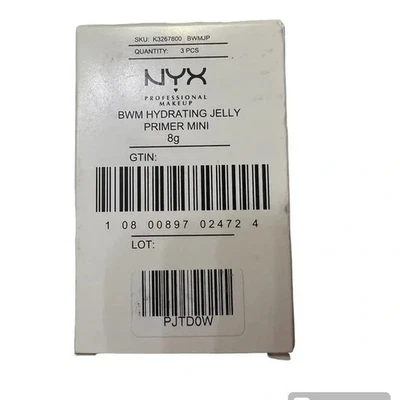 NYX Primer Professional Makeup Bare With Me Jelly Gripping Mini 0.28 oz (3 Pack) - Image 1 of 3
