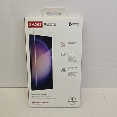 ZAGG Invisible Shield Fusion Curve Samsung Galaxy s23 Ultra New Sealed - Image 1 of 4