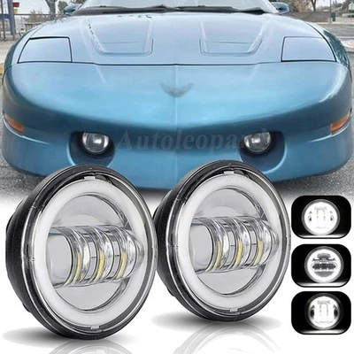 Par de luces antiniebla LED de 4,5" para Pontiac Firebird Trans Am 1993-02 Foto 1 de 4