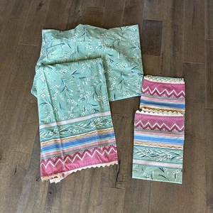 Collier Campbell Vintage Gypsy Dance Twin Sheet Set Fiesta Floral - Picture 1 of 4