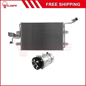 For 00-06 Audi TT 05 Volkswagen Beetle AC Condenser & AC Compressor Cooling Kit - Picture 1 of 7