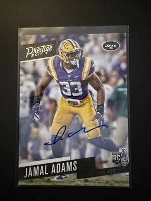 2017 Panini Prestige Rookie Jamal Adams #275 Signatures Auto LSU New York Jets - Image 1 of 2