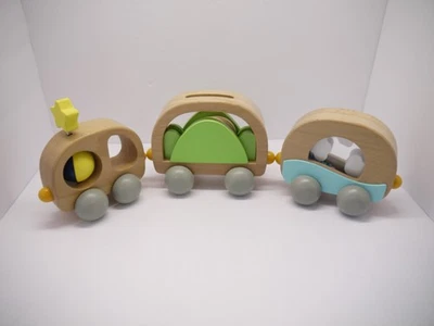 KiwiCo - Magnetic Car Set, Early Learning Toy, Wooden Montessori Inspired Train - Image 1 of 4