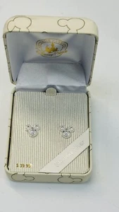 Autentici Orecchini a Borchie Zirconi Cubici Argento Sterling Topolino Parchi Disney - Foto 1 di 3