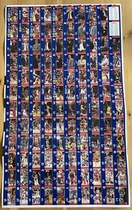 UNCUT SHEET 1991 Fleer Basketball NBA JORDAN MAGIC BIRD COACHES 120 CARDS - Picture 1 of 12