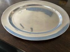 USA MADE Wilton Armetale RWP Pewter Oval Platter/Serving Tray 19" x 15" Weighty