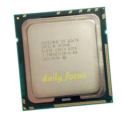 Intel Xeon W3670 3.2 GHz LGA1366 6 cores 12 threads SLBVE CPU Processor 12 MB - Image 1 of 4