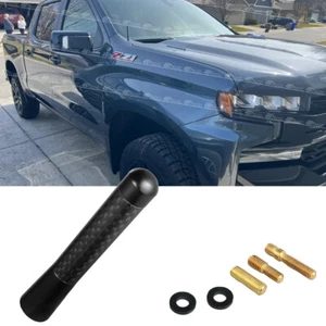 Radio antena de automóvil de 3" de carbono para Chevy Silverado 1500 Z71 AM/FM aérea con tornillos - Imagen 1 de 7