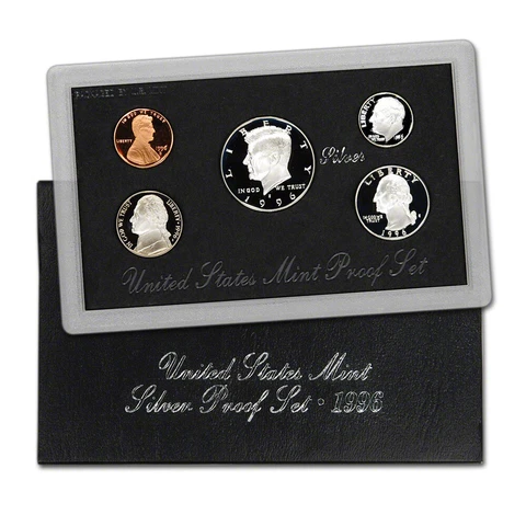 1996 US Mint Silver Proof Set Cover
