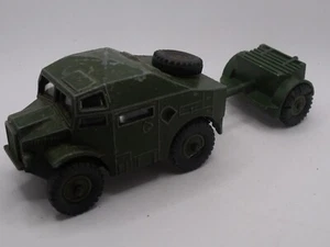 Militaire - DINKY TOYS ref 686 + 687 - FIELD ARTILLERY TRACTOR + REMORQUE - Picture 1 of 4