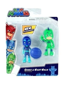 PJ Masks Gekko & Night Ninja, Hero vs. Paquete de 2 figuras de villano nuevo en paquete - Imagen 1 de 2