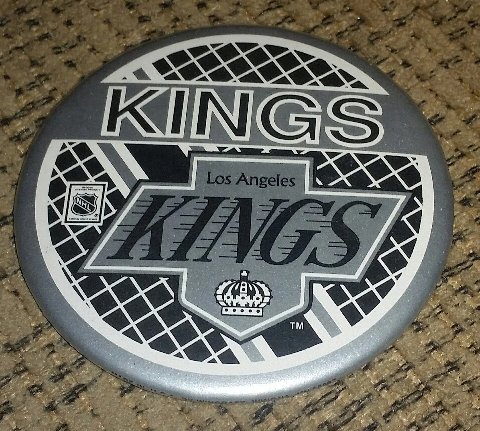 Prendedor de hockey de colección NHL Los Angeles Kings 3" de diámetro pinback botón WAYNE GRETZKY Foto 1 de 1