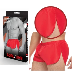 Breathable Mesh Fabric Vintage Running Underpants Side Split Shorts - L/XL - Picture 1 of 6