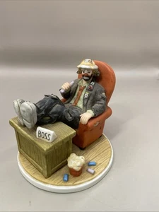 VTG Flambro Miniature Emmett Kelly Jr Figurine Big Business - Picture 1 of 7