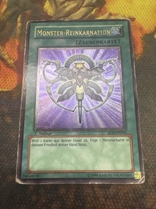 Monster Reincarnation - Ultimate Rare 1st Edition - Heavily Played GERMAN - Picture 1 of 2