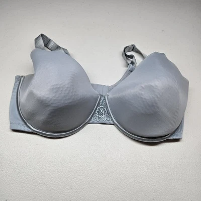 Sujetador Vanity Fair para mujer 38DDD azul claro camiseta con aros encaje correa tejida Foto 1 de 4