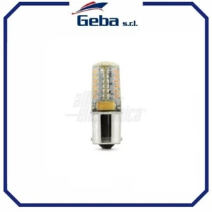 Lampadina a Led BA15d 3W 12Vac/dc Bianco freddo Alpha Elettronica nautica barca - Foto 1 di 2