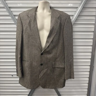 Blazer Brandini Vintage Mezcla Seda y Lana - Para Hombre Talla 44T Cuadros Foto 1 de 4