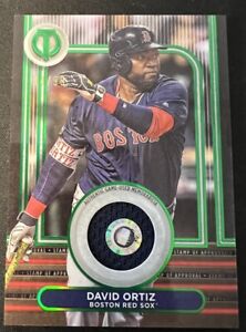 2024 Topps Tribute Stamp Of Approval JERSEY RELIC Green David Ortiz RED SOX /99