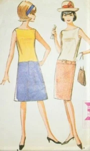 McCalls 7243 Pattern Dress Slim or Full Vintage 1964 Size Jr 11 Uncut - Picture 1 of 6